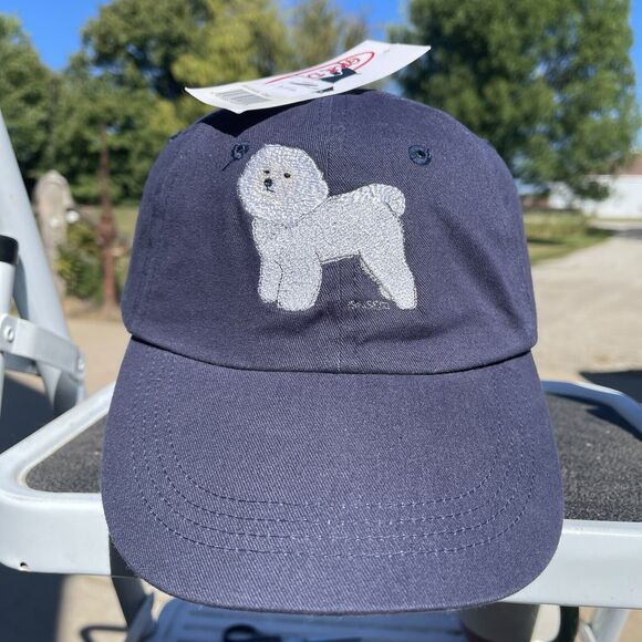 Bichon Frise Dog Embroidered Hat Strapback Cap - Picture 1 of 9